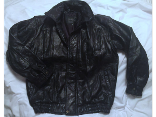 Giovanni Navarre Italian Stone Leather Jacket Large #1