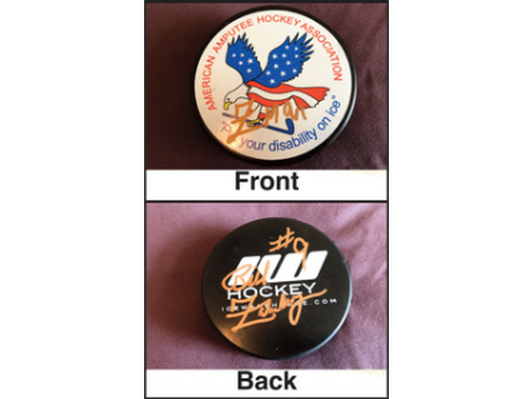 AUTOGRAPHED HOCKEY PUCK