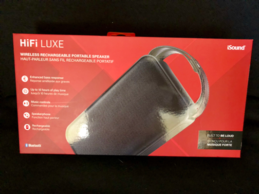 hifi luxe wireless rechargeable portable speaker