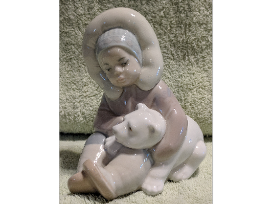 Llardro GIrl with Cub Figurine