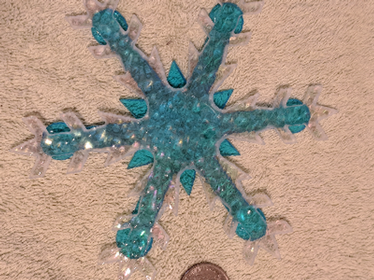 Turquoise snowflake