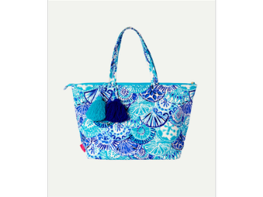 Lilly Pulitzer Zip Tote, Pom Pom Pouch and Beach Towel 