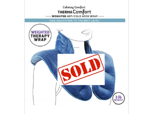 Calming Comfort Weighted Hot and Cold Neck Shoulder Wrap with Aromatherapy