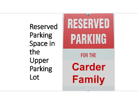 Upper Lot Parking Space for 2021-2022 School Year