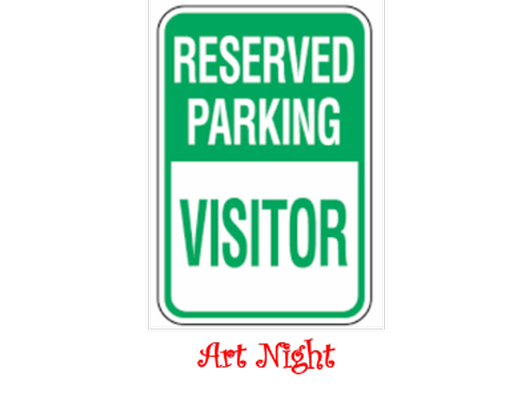 Access to Reserved Upper Level Parking Spaces for Art Night for 2021-2022 School Year
