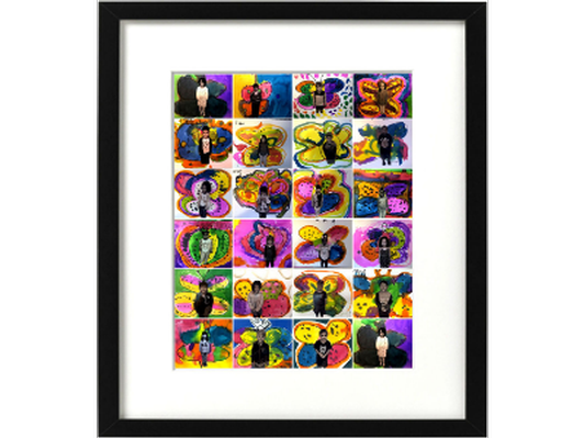 Framed 8"x10" Kindergarten Collage