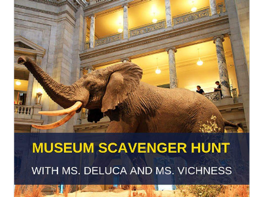 Scavenger Hunt at a DC Museum for 8 (4th, 5th, and 6th grade only)