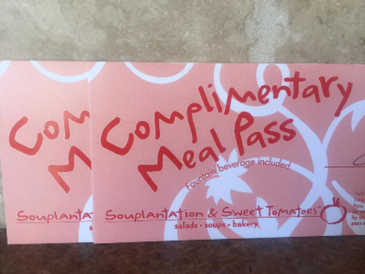 Two meal passes to Sweet Tomatoes