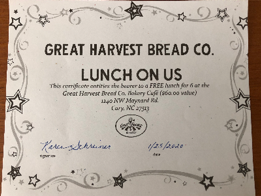 Great Harvest- Lunch for 6