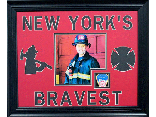 FDNY 16 x 20 PERSONALIZED FRAME