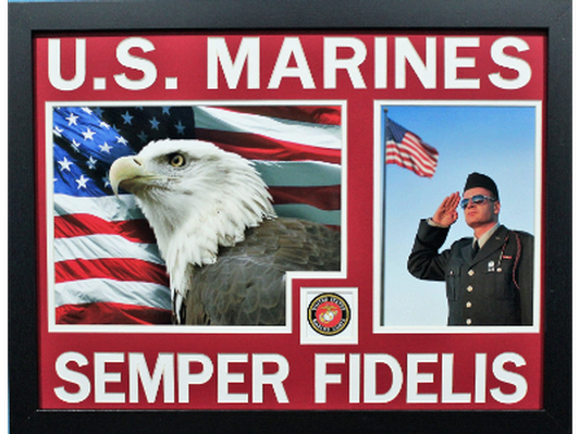 MARINES 18 X 24 PERSONALIZED FRAME