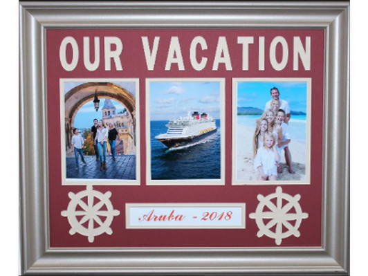OUR VACATION 16 x 20 PERSONALIZED FRAME