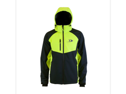 Zenith Softshell Jacket - Lime/Black - Size L - Size exchanges are available.
