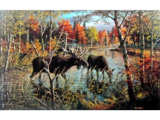 'Superior National Forest'- Moose Pair by Ken Zylla