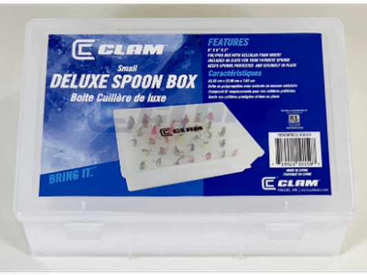 Small Deluxe Spoon Box with Leach Flutter Spoon and Pinhead Minno Spoon 