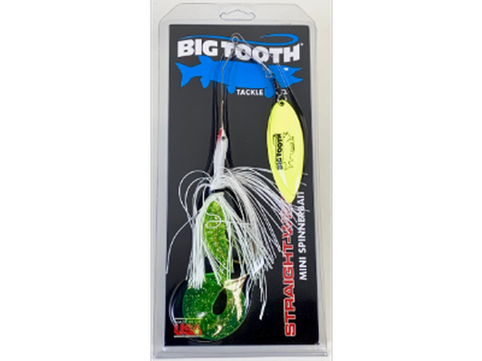 Big Tooth - Straight Wire Mini Spinner - White Lightening