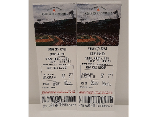 2 Red Sox Tickets 8/6/2019