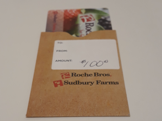 $100 Roche Bros Gift Card