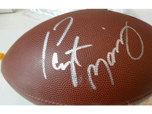 Peyton Manning Autographed Football - Includes COA