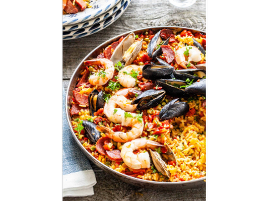 Paella and Sangría Lesson and Feast for 5