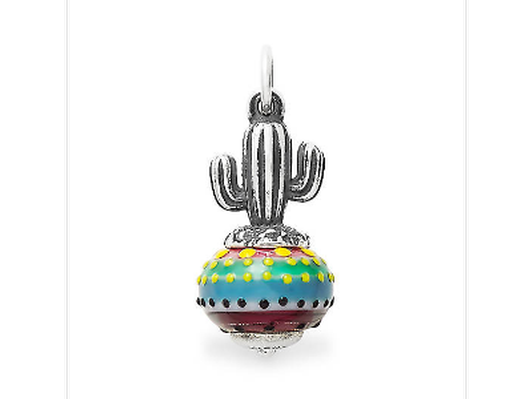 James Avery Cactus Art Glass Charm & Bracelet