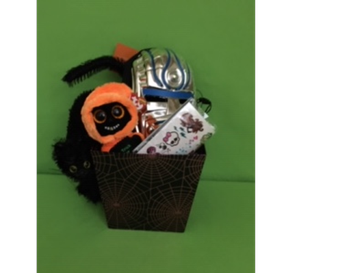 Halloween Beanie Baby Trick or Treat Spider Web Basket