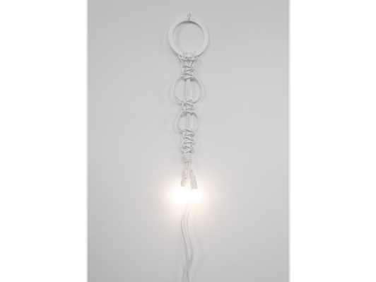 Dana Hemenway, Untitled (extension cords – two white)