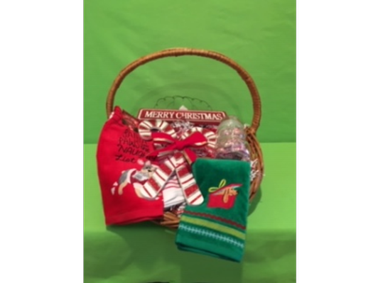 Candy Cane Lane and Christmas Towel Basket