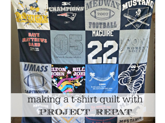 Turn your t-shirts into a quilt!