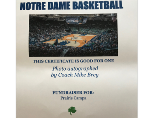Notre Dame Coach, Mike Brey autographed picture