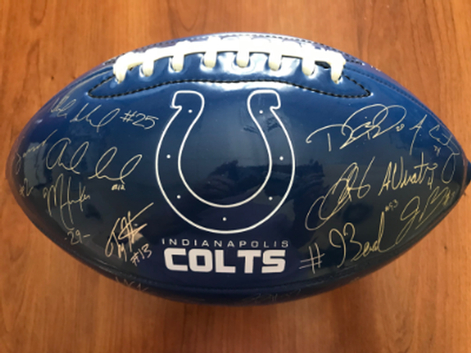 Colts Autographed Football