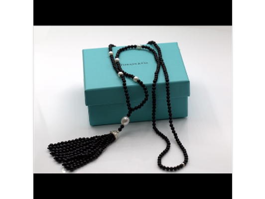 Tiffany & Co. Ziegfeld Onyx Tassel Necklace