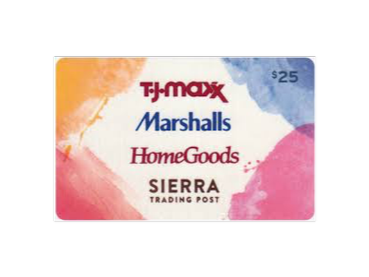 Marshalls/TJ Maxx $25 Gift Card