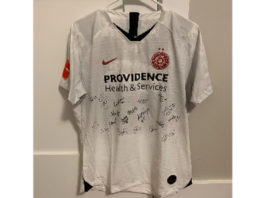 Portland Thorns Team signed 2019 white jersey