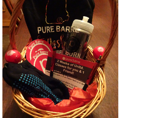Pure Barre Card and Basket