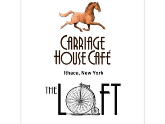 $25 to Carriage House Cafe or The Loft