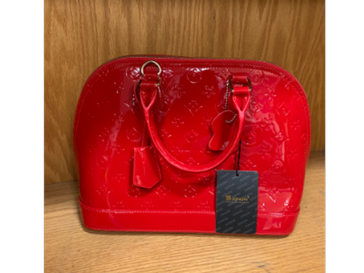 Red Patent Leather Handbag ~ Brand New!
