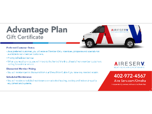 Advantage Plan Gift Certificate - Home Maintenance 
