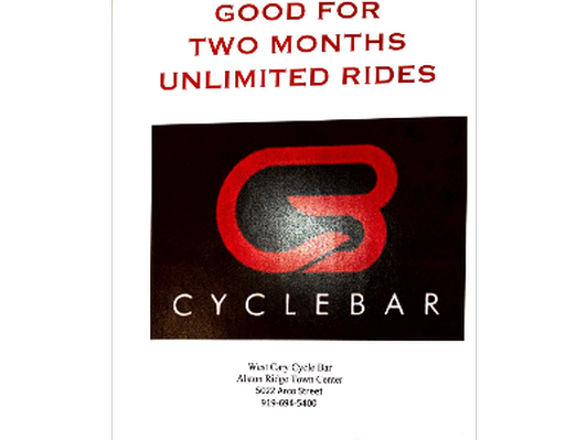 West Cary Cycle Bar - 2 months of unlimited rides