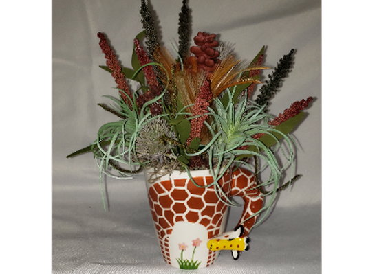 Giraffe Artificial Flower Arrangement