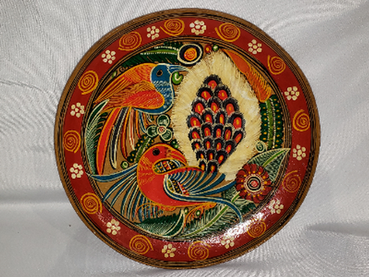 Hand-painted Bird Plate