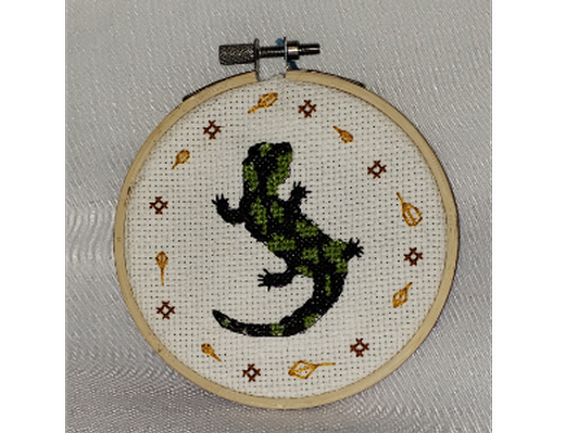 Cross-stitch Lizard