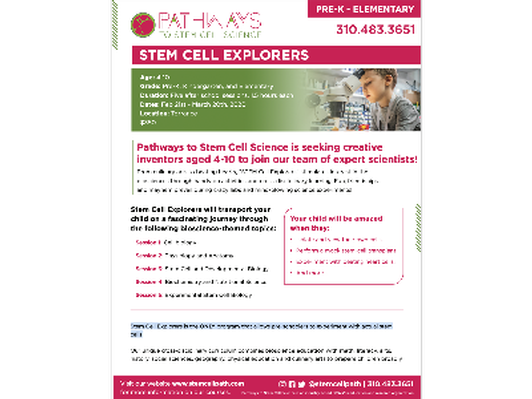 Pathways to Stem Cell Science -Stem Cell Explores