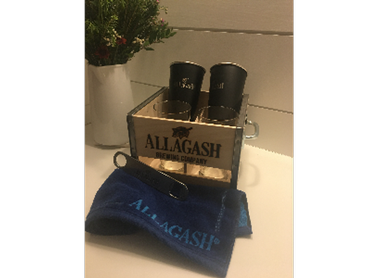Allagash Brewing Company wooden Gift Crate with Gift Card!