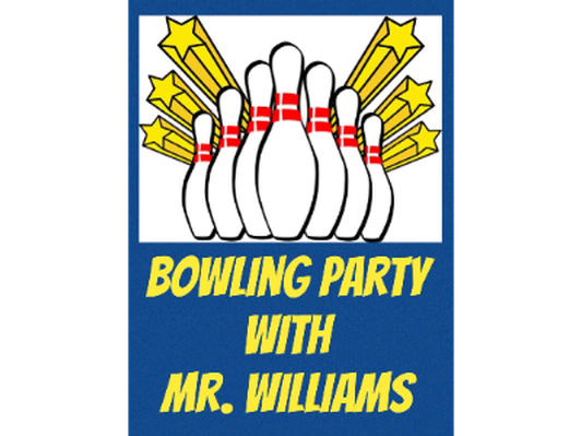 Bowling with the Third Grade Teachers - Mr. Williams