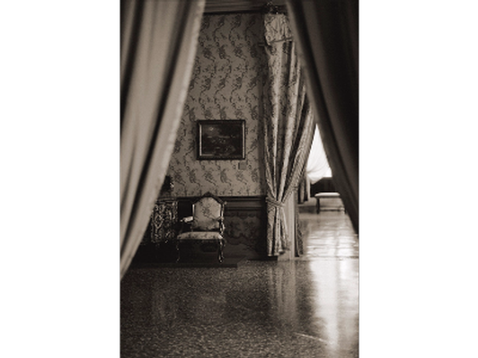 Salon Interior with Curtains, PAULA GATELY TILLMAN