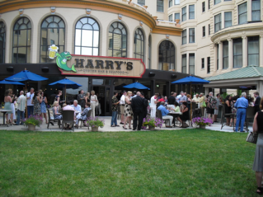 Courtyard Happy Hour at Harry's
