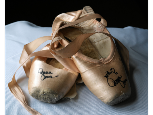 Signed Pointe Shoes, Dana Coons