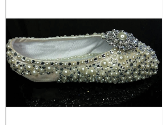 Bejeweled Pointe Shoe, Pearls