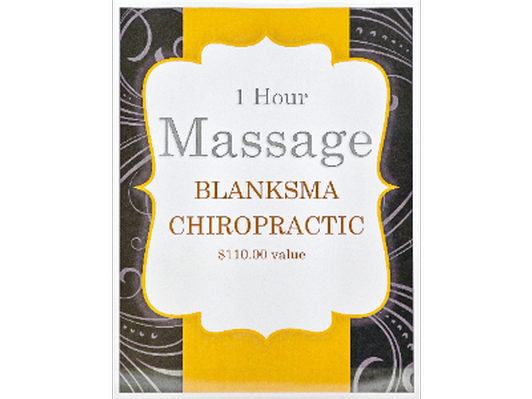 1 Hour Massage at Blanksma Chiropractic